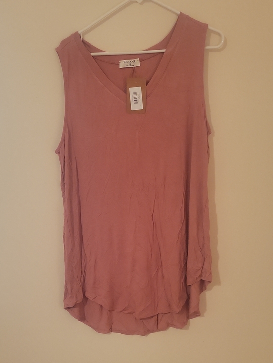 Zenana Outfitters Tops - #72 Zenana Outfitters Mauve Sleeveless V-Neck Tank Top